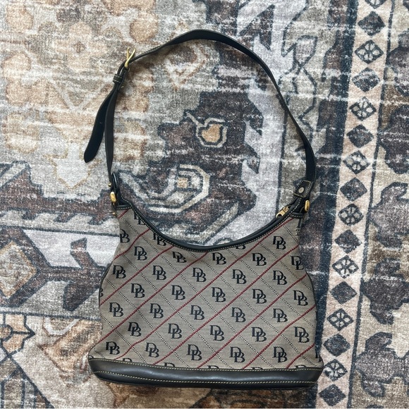 Dooney & Bourke Vintage Quilted Logo Shoulder Bag Vintage - Picture 1 of 6